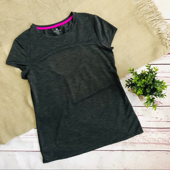 ATHLETA charcoal short sleeve t-shirt S - Picture 1 of 7